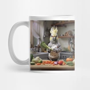 Cockatiel calopsitte cooking kitchen Mug